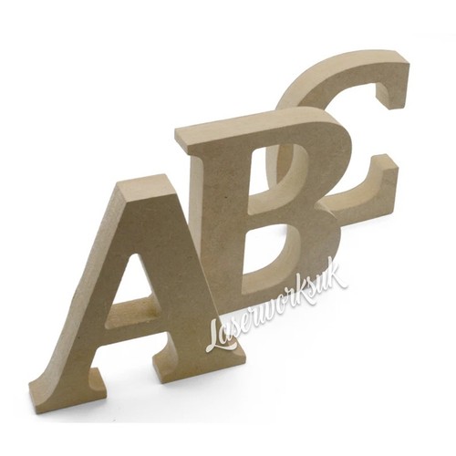 Freestanding wooden letters - wooden, &