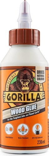 Gorilla wood glue 236ml - glue,