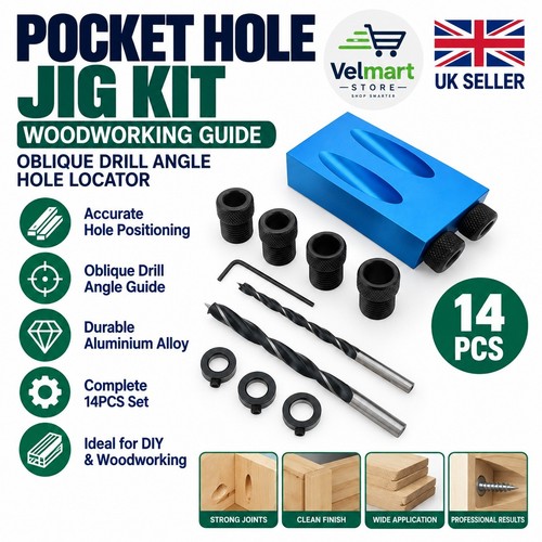 14pcs pocket hole jig - 14pcs,