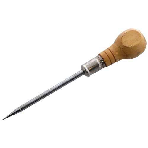 Bradawl tool wooden handle - 4",