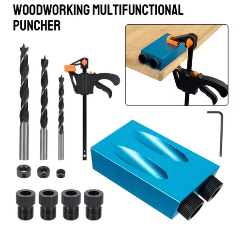 15pcs pocket hole jig kit - hole,