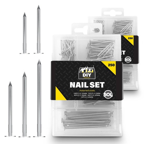 500pk assorted flat head - assorted, wood