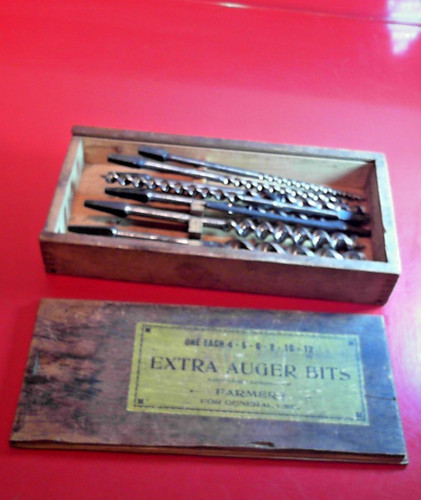 Vintage set auger - of, drill
