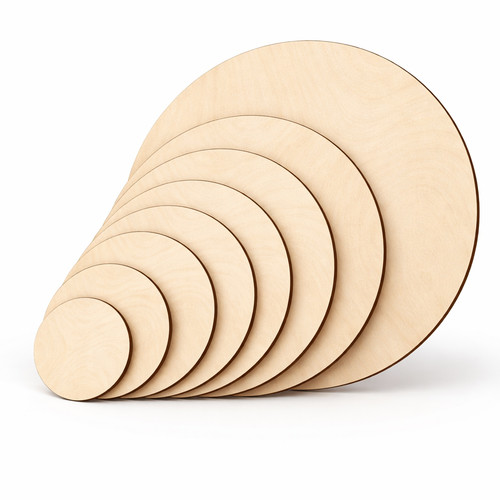 Wooden circle plywood shape - plywood,