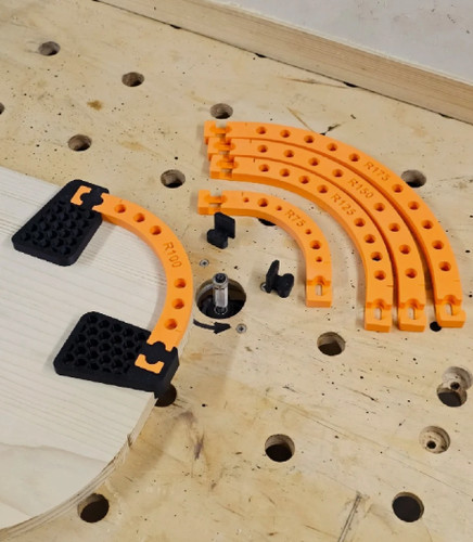 Corner radius jig - jig, set